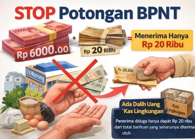 STOP Potongan BPNT! Dugaan Penerima Di Minta Rp.20 Ribu, Ada Dalih “Kas Lingkungan”