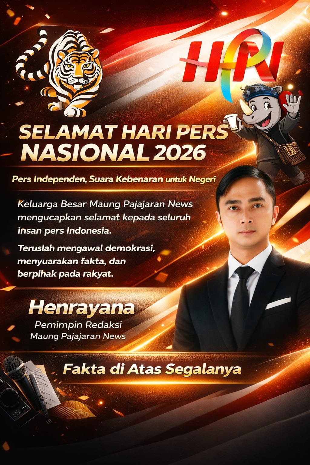 HPN 2026: Maung Pajajaran News Tegaskan Pers Harus Melawan, Diam Adalah Pengkhianatan