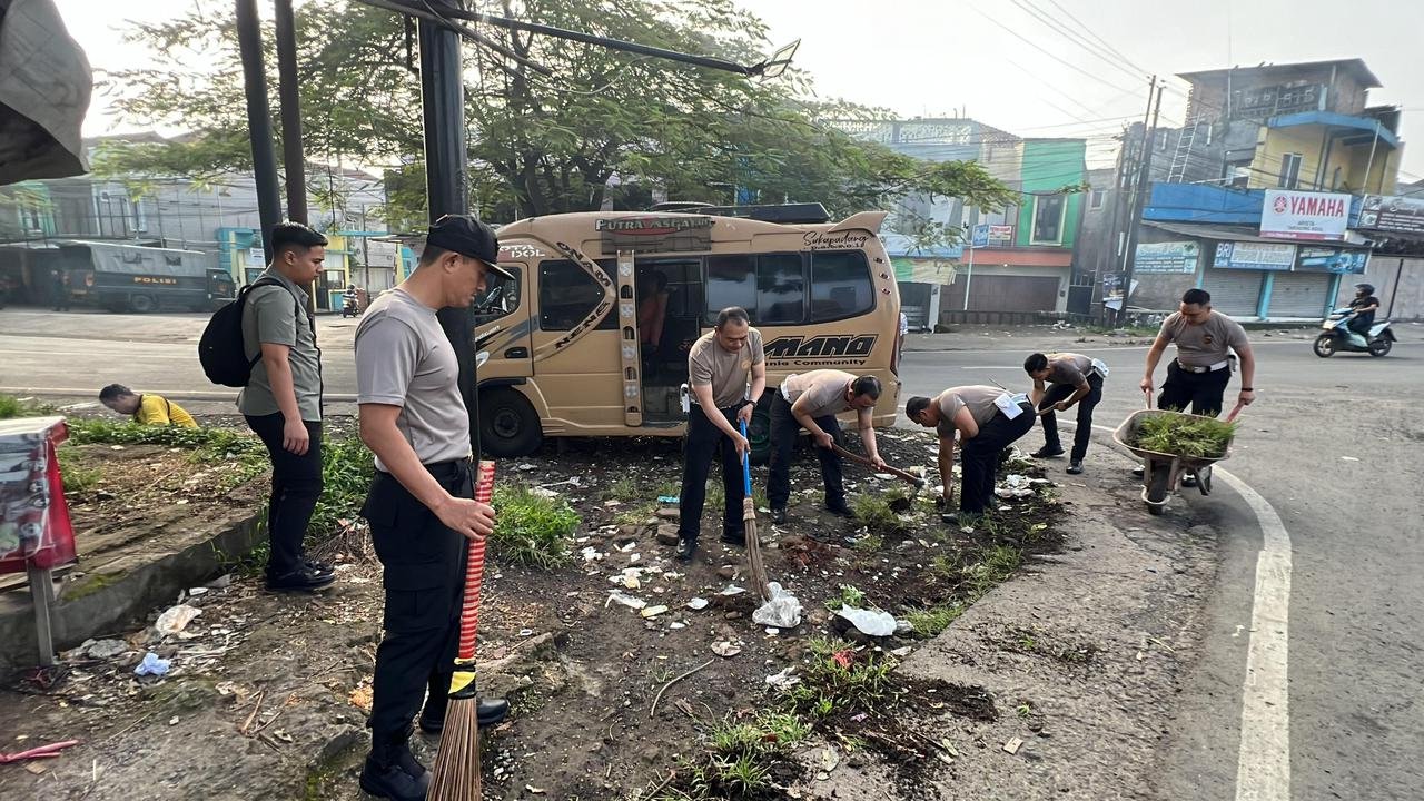 Polres Garut Gelar Korve Bersama, Perkuat Soliditas dan Wujudkan Lingkungan Bersih