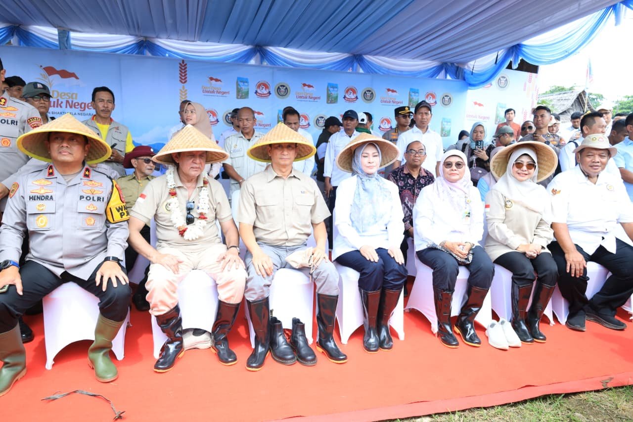 Wakapolda Banten Hadiri Panen Raya Padi Organik 753 Hektar di Pandeglang