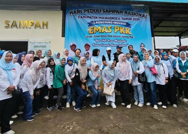 GEBER JUMAT dan Launching EMAS PKK Warnai Peringatan HPSN 2026 di Majalengka.