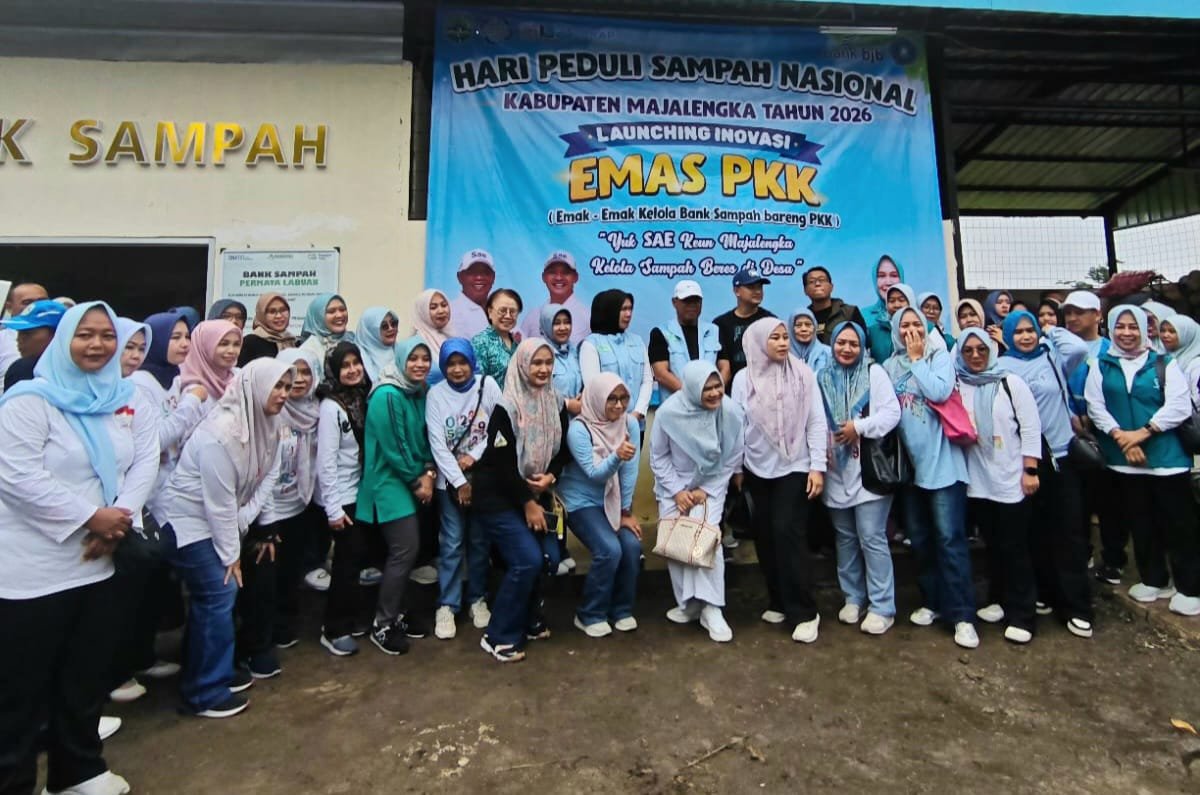 GEBER JUMAT dan Launching EMAS PKK Warnai Peringatan HPSN 2026 di Majalengka.