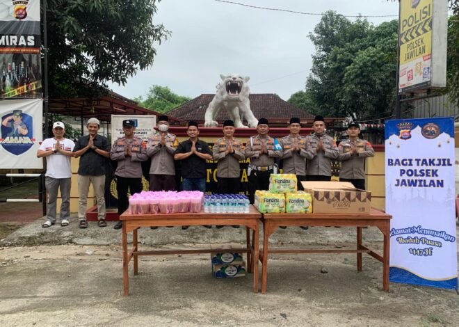 Polsek Jawilan Bagikan Takjil Gratis, Wujud Kepedulian Polri di Bulan Ramadan