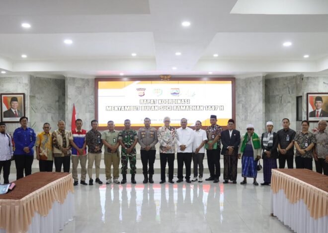 Rakor Lintas Sektoral, Polres Cilegon Matangkan Kesiapan Kamtibmas dan Stabilitas Pangan Jelang Ramadan 1447 H