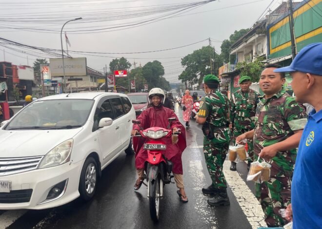 Gerimis Tak Menghentikan Langkah, Kodim 0612/Tasikmalaya dan Gandara Group 37 Hadirkan Hangat di Sore Ramadhan