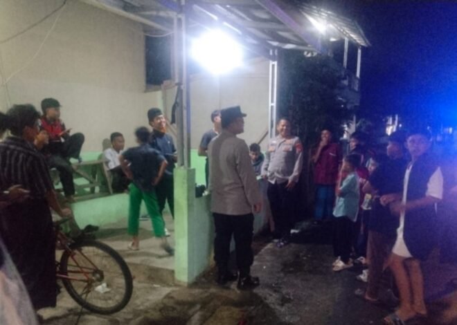 Polsek Banyuresmi Polres Garut Gelar Patroli dan Himbau Anak-Anak Tidak Bermain Petasan
