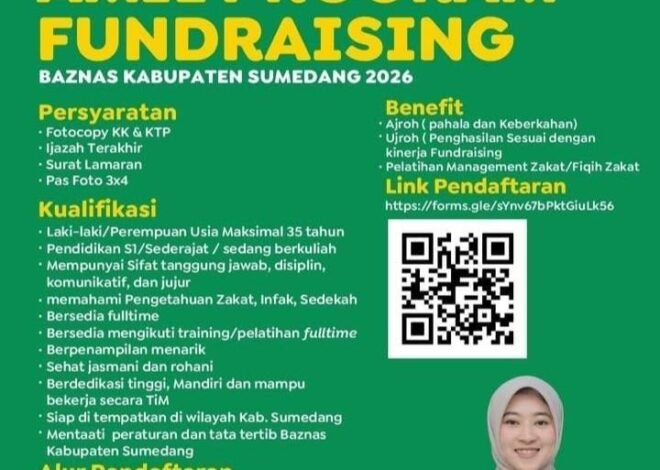 BAZNAS Kabupaten Sumedang Buka Rekrutmen Amil Fundraising 2026, Kesempatan Berkontribusi untuk Kesejahteraan Umat