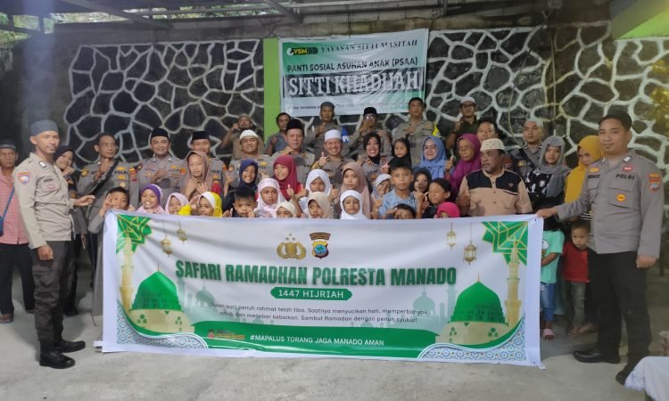 Safari Ramadan Polresta Manado, Berbagi Kebahagiaan Bersama Anak Panti Asuhan