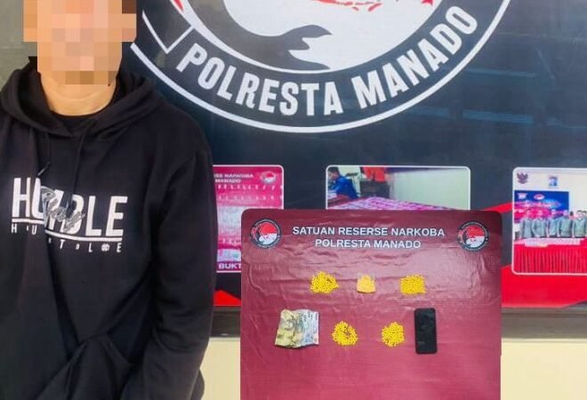 Residivis Pengedar Obat Keras Ditangkap, Satres Narkoba Polresta Manado Sita 506 Butir Trihexyphenidyl