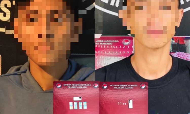 Satresnarkoba Polresta Manado Ungkap Peredaran Sabu di Wanea, Dua Pria Diamankan