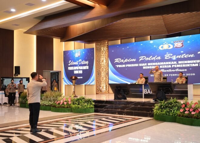 Rapim Polda Banten 2026 Tegaskan Komitmen Polri Presisi Dukung Program Pemerintah