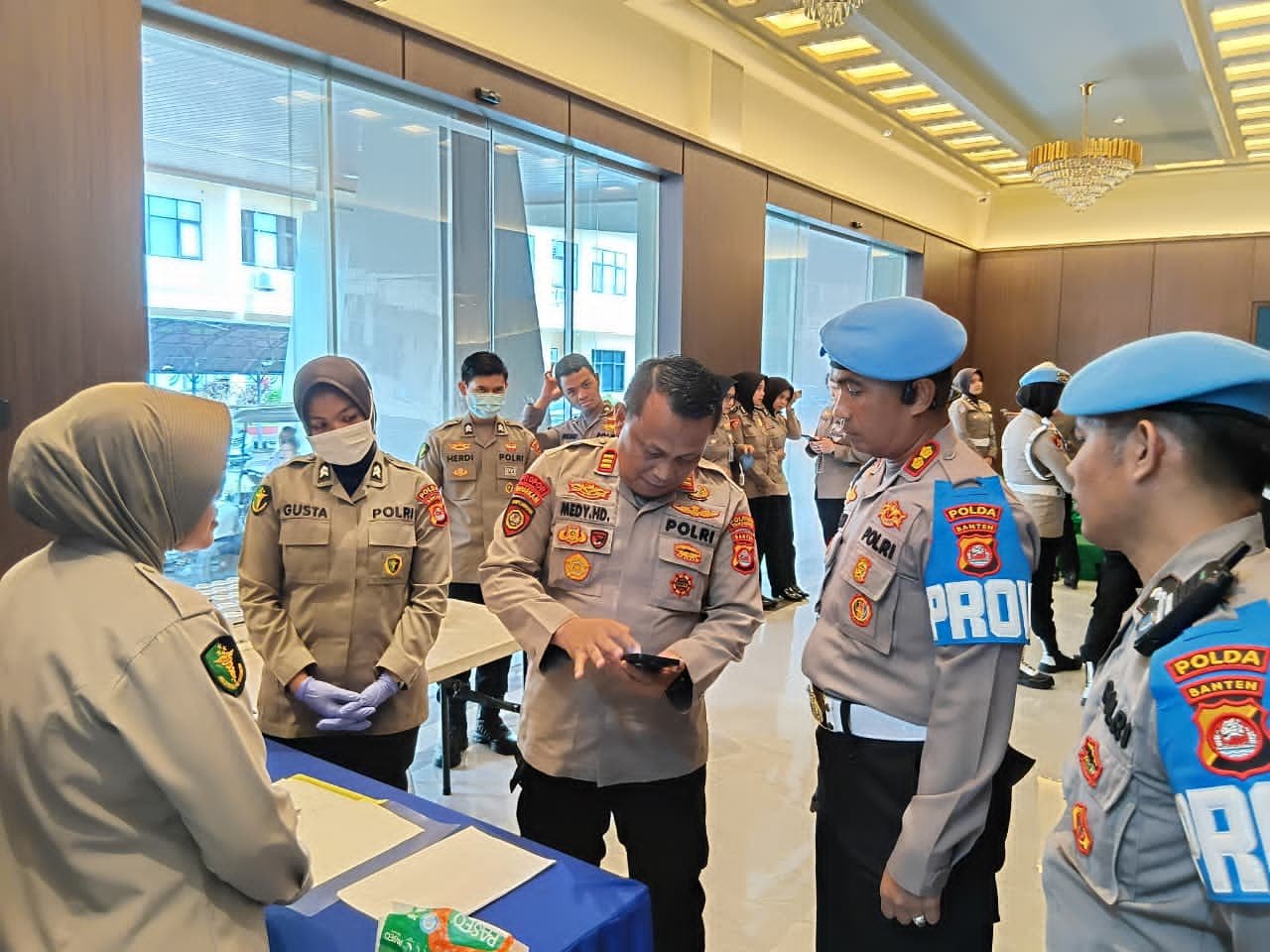 Bid Propam Polda Banten Laksanakan Tes Urine 261 Peserta Rapim Polri TA 2026, Hasil Seluruhnya Negatif