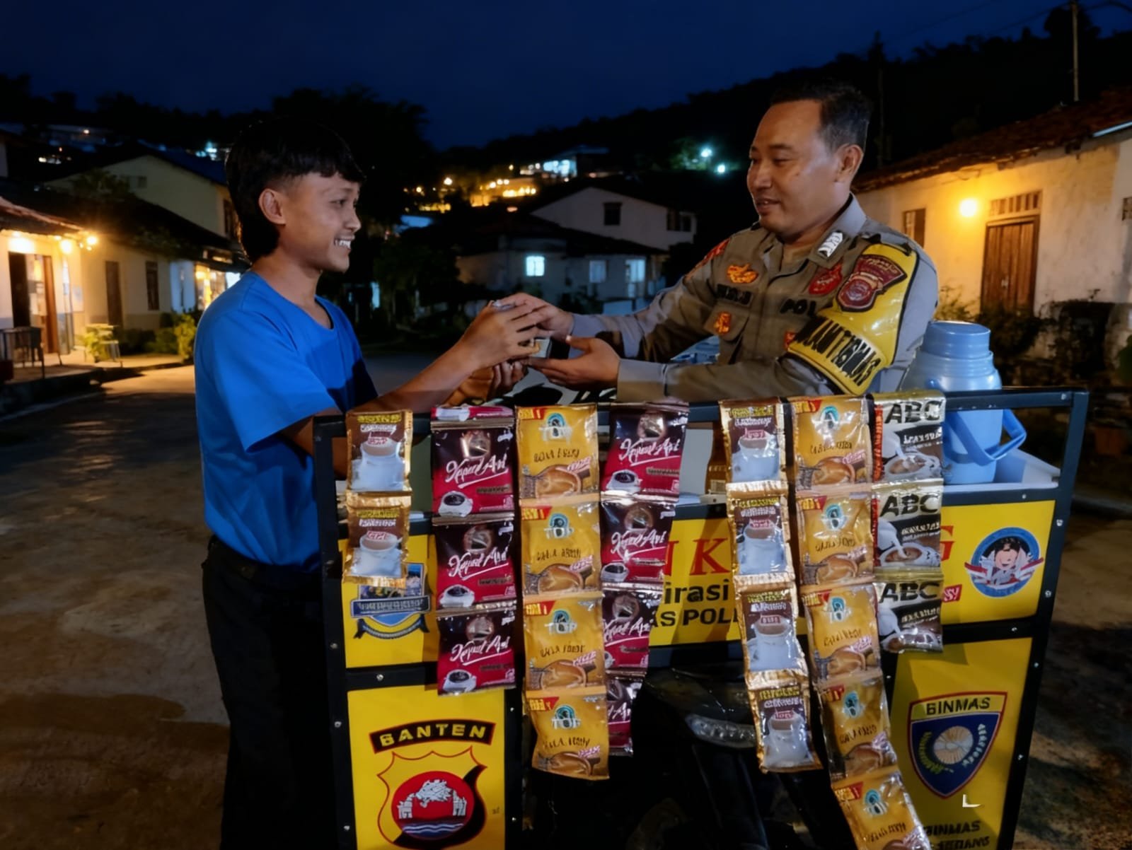 Program Kapolda Banten, Polres Serang Masifkan Warung Bhabinkamtibmas Keliling