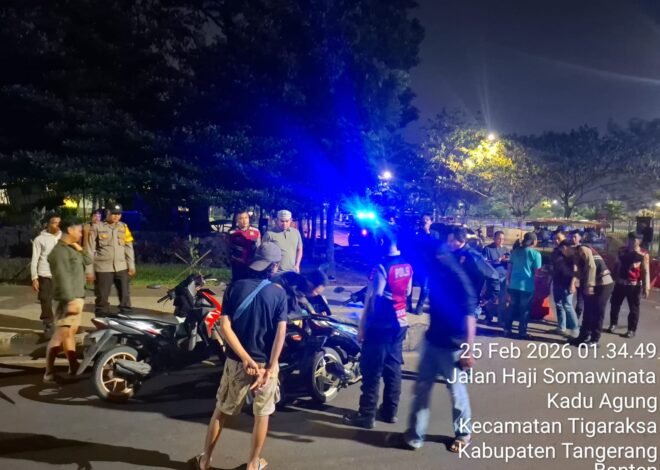 Sigap Respons Laporan Warga, Polresta Tangerang Bubarkan Aksi Balap Lari Jelang Sahur