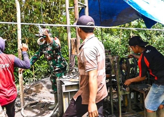 TMMD ke-127 Kodim 0808/Blitar Bangun Sumur Bor untuk Warga