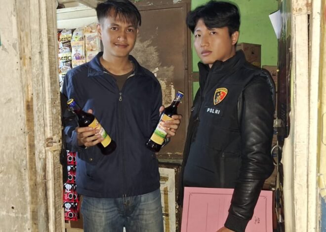 Polsek Garut Kota Amankan 11 Botol Miras dalam Operasi Pekat Lodaya 2026