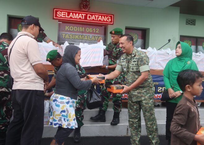 Jumat Bukan Sekadar Hari, Tapi Gerakan: Persit KCK Cabang XXIII Kodim 0612/Tasikmalaya Tebar Berkah di Markas Sendiri