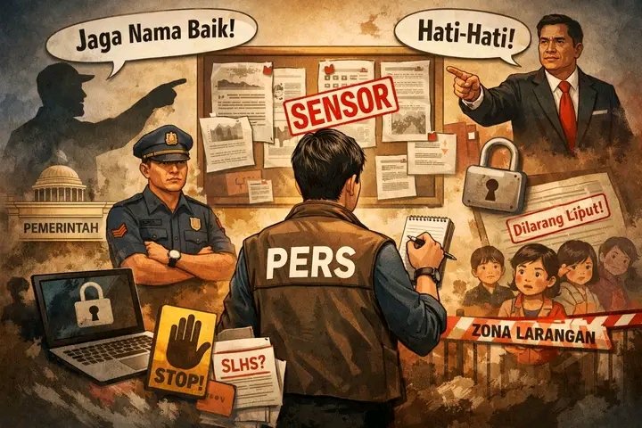 OPINI REDAKSI : 80 Persen Jurnalis Akui Pernah Swasensor, Tekanan Halus dalam Peliputan Program Publik Jadi Sorotan