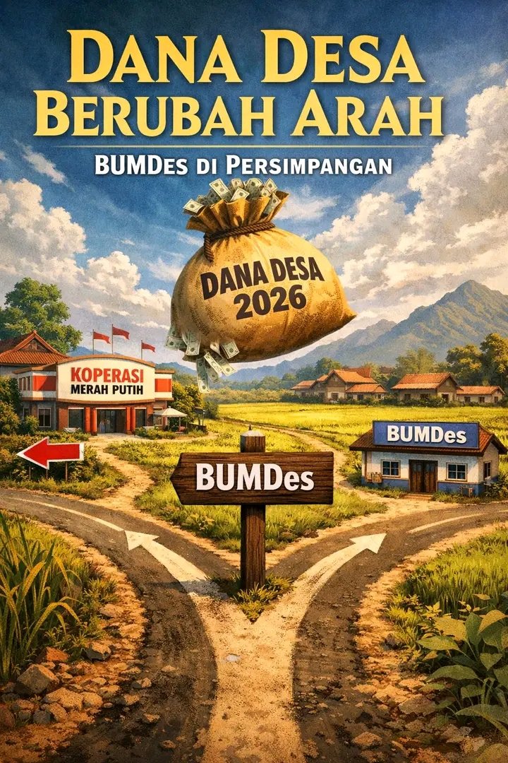 Dana Desa 2026 Berubah Arah: 58% Anggaran untuk Koperasi Merah Putih, Bagaimana Nasib BUMDes?
