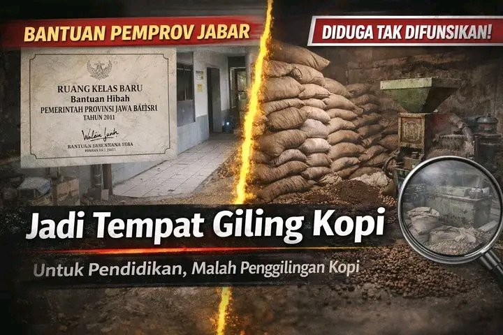 Bangunan Sekolah di Sumedang Jadi Penggilingan Kopi, Ke Mana Arah Bantuan Pendidikan Pemprov Jabar?