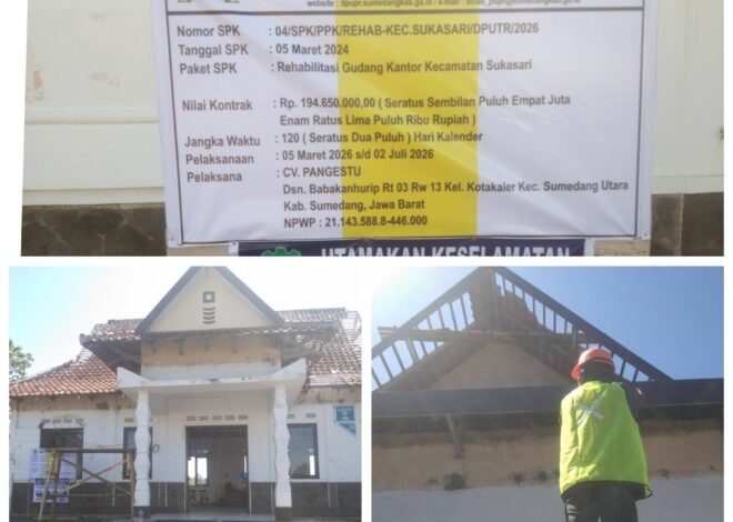 Rehabilitasi Aula Kecamatan Sukasari Dimulai, Diharapkan Tingkatkan Pelayanan dan Kegiatan Masyarakat