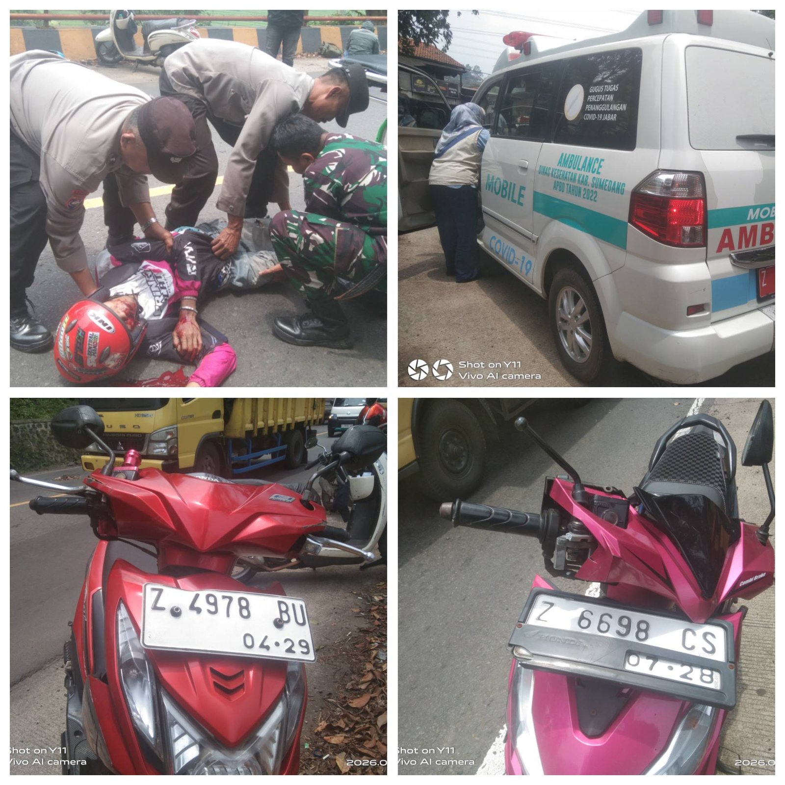 Breaking News: Tabrakan adu Banteng di Jalur Bandung–Cirebon, Pos Pam Pamulihan Gercep Selamatkan Korban