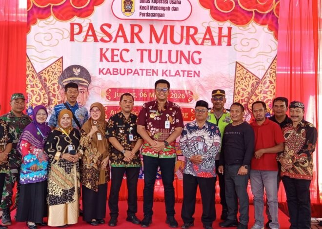 Berjumlah 1200 Paket Sembako di Distribusikan Dalam Pasar Murah di Kecamatan Tulung Klaten