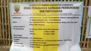 Pembangunan Jalan Lingkungan di Dusun Lebakgede Jadi Perhatian, Dinas Perkim Sumedang Dorong Infrastruktur Desa Lebih Baik