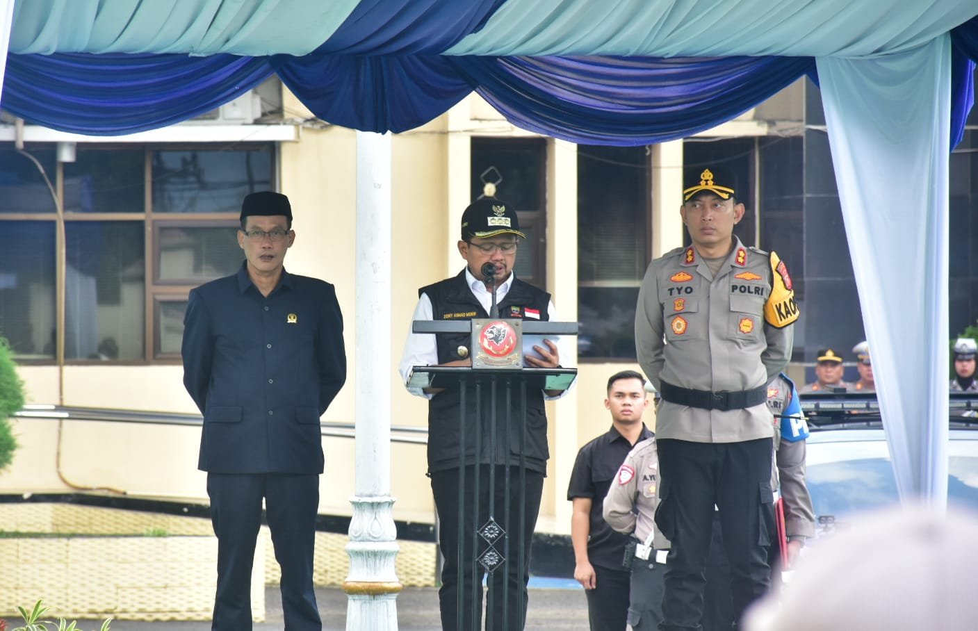 Bupati Dony Pimpin Apel Operasi Ketupat Lodaya 2026, Pastikan Mudik di Sumedang Aman dan Lancar