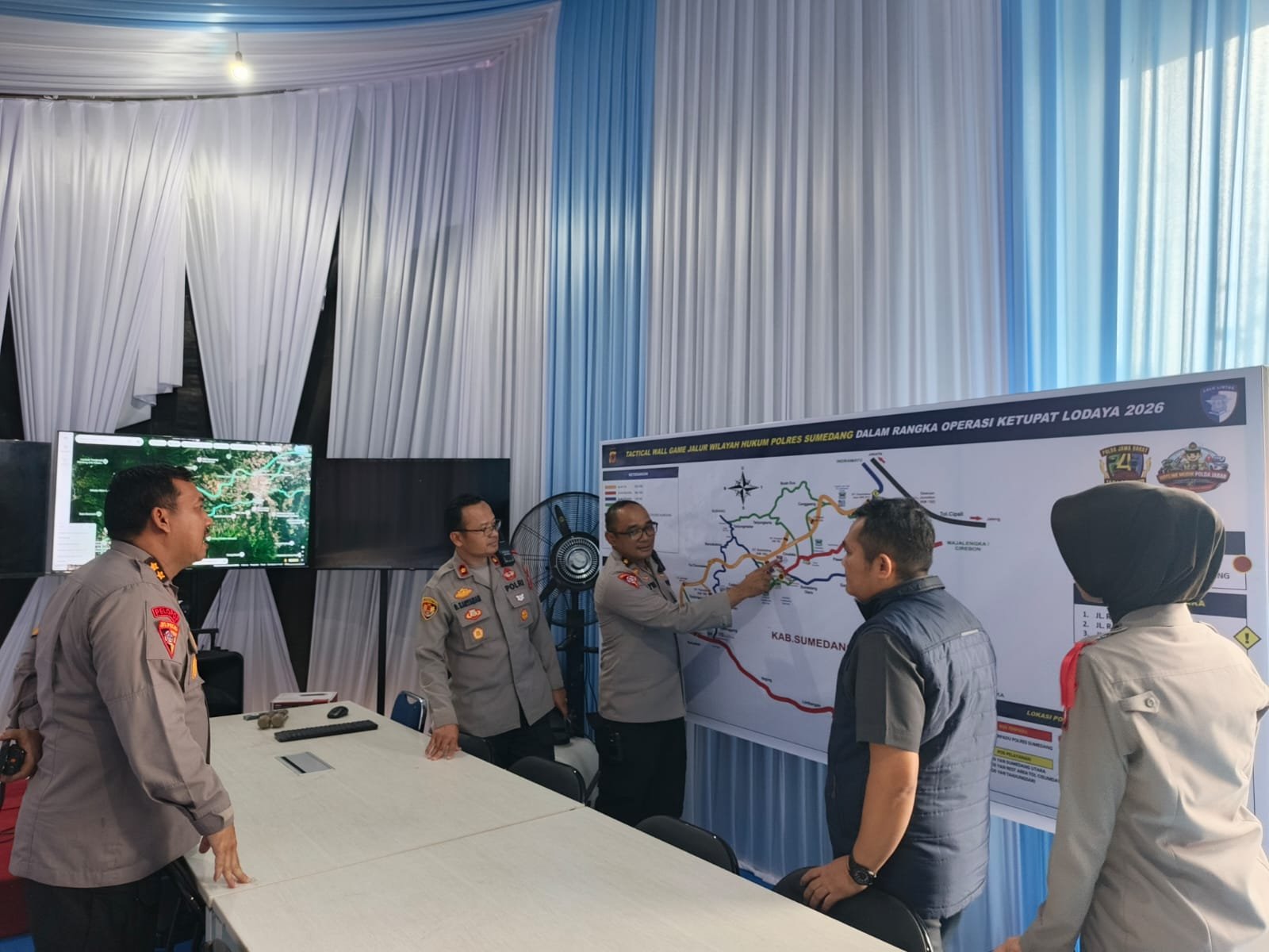 Kabagdalops Biroops Polda Jabar Cek Kesiapan Pos Terpadu Terminal Tipe A Sumedang Jelang Ops Ketupat Lodaya 2026