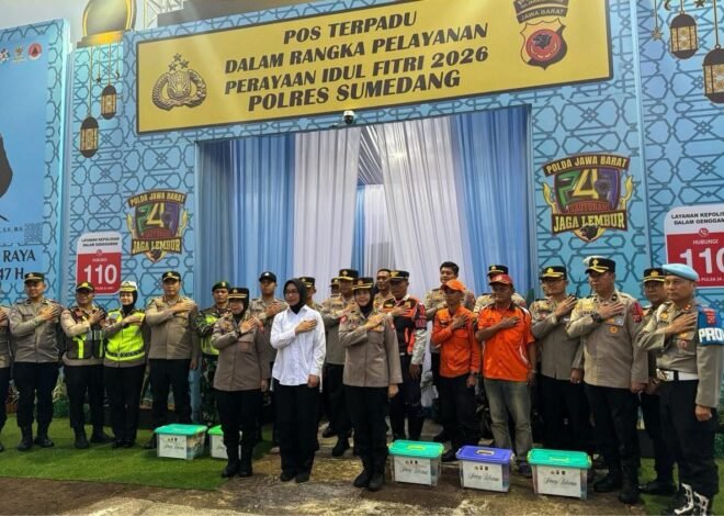 Wakapolda Jabar Cek Kesiapan Pospam Ops Ketupat Lodaya 2026 di Sumedang, Pastikan Pengamanan Mudik Optimal