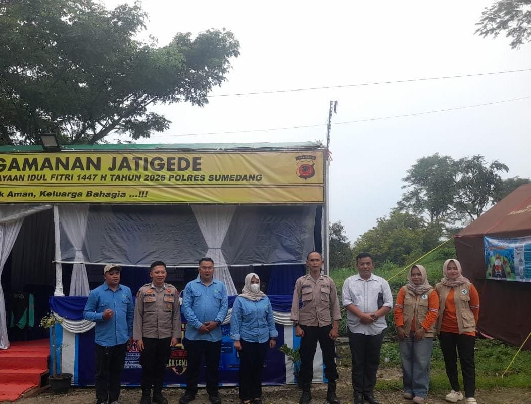 Kesbangpol Sumedang Kunjungi Pospam Jatigede, Dukung Kelancaran Ops Ketupat Lodaya 2026