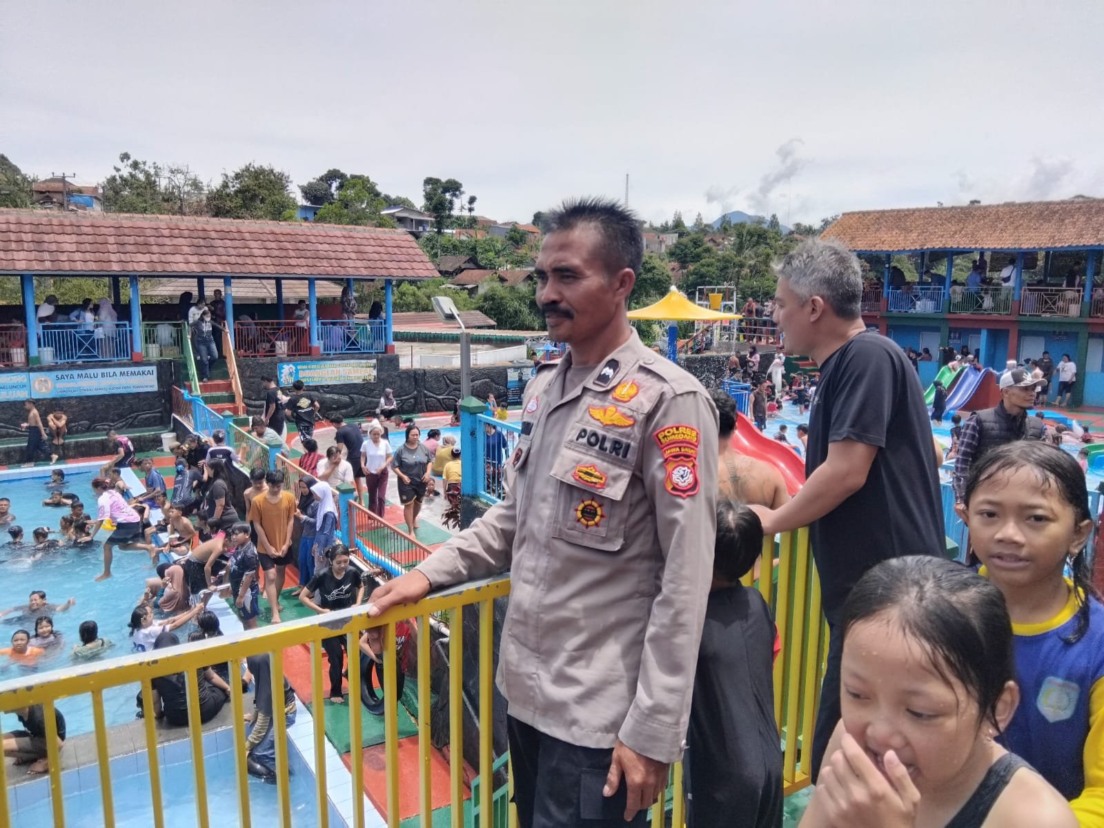 Polisi Lakukan Monitoring Objek Wisata Panyindangan Cilembu, Pastikan Keamanan Pengunjung Saat Libur Idul Fitri