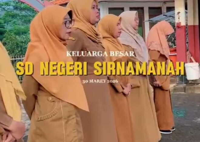 Penuh Kehangatan! Hari Pertama Masuk Sekolah, SDN SirnaManah Gelar Upacara dan Halal Bihalal Penuh Keceriaan