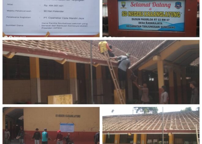 Anggaran Hampir Rp500 Juta untuk SDN Karanglayung! Warga Kadakajaya Sambut Pembangunan Sekolah dengan Antusias