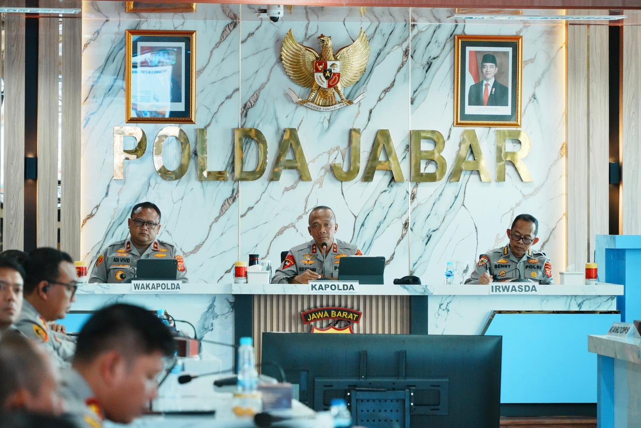 Rakernis Polri 2026 Daring, Kapolres Purwakarta Tegaskan Komitmen Dukung Program Presisi
