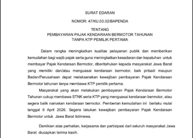 Resmi! Tak Perlu Lagi KTP Pemilik Pertama, Pemprop Jabar Buka Jalan Rakyat Bayar Pajak Tanpa Ribet