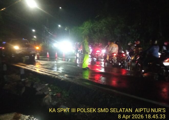 Longsor Tutup Total Jalur Cadas Pangeran, Arus Lalu Lintas Dialihkan