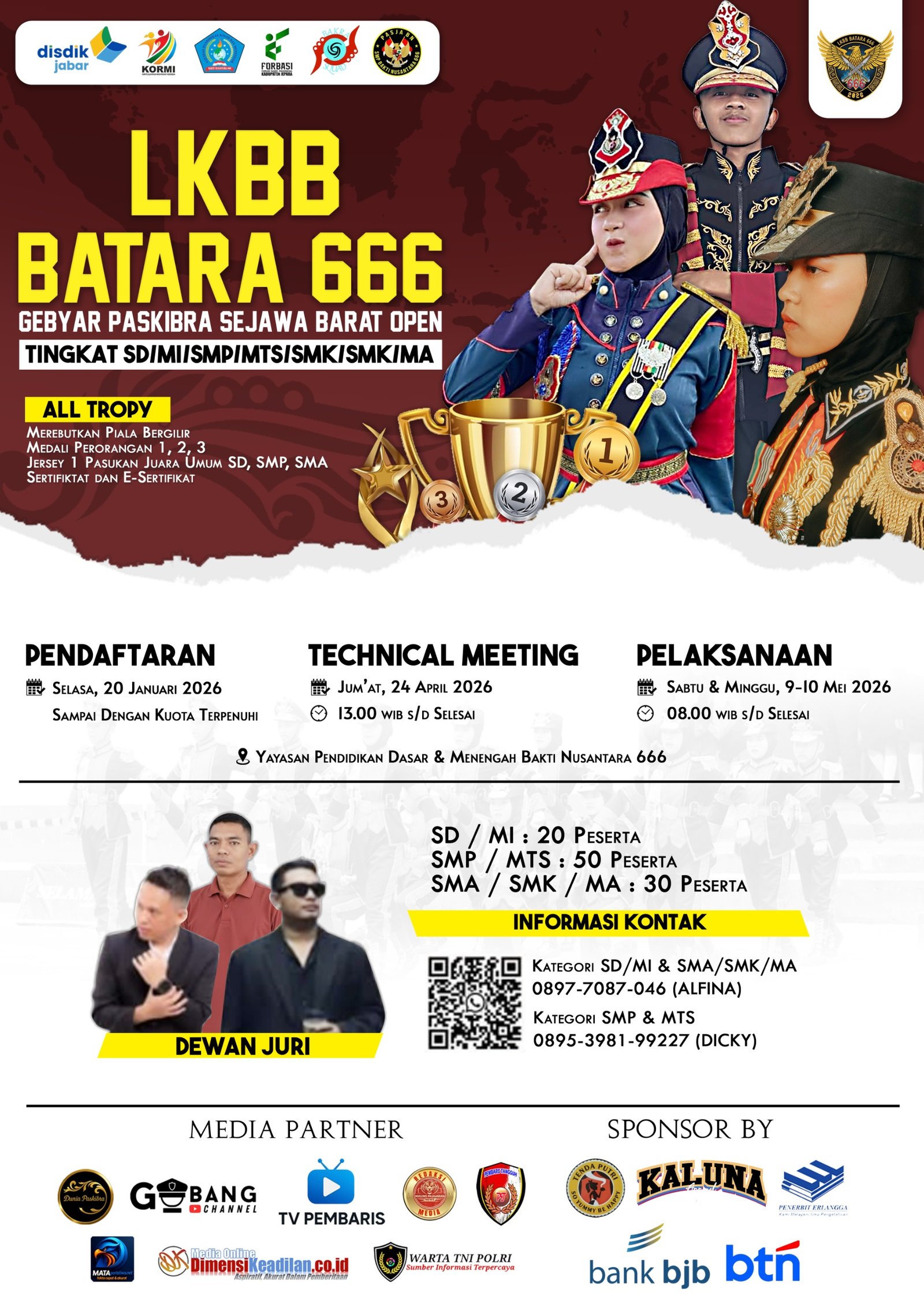 LKBB BATARA 666 SIAP DIGELAR, AJANG BERGENGSI PASKIBRA SE-JAWA BARAT RESMI DIBUKA!