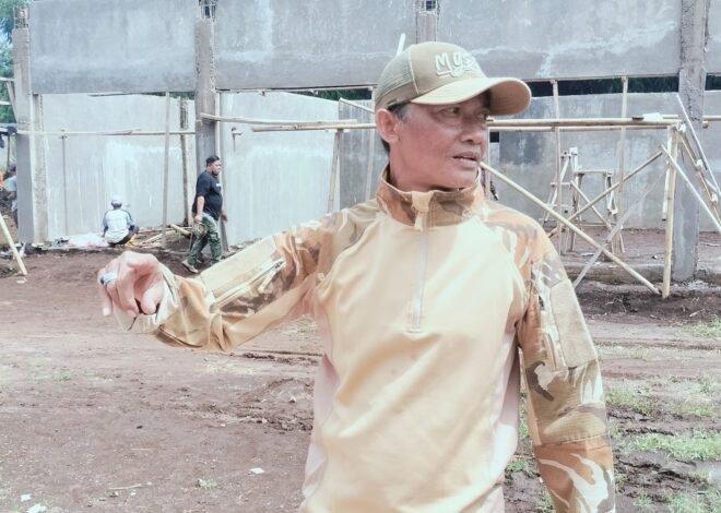 Semangat Gotong Royong Tak Terbendung, Ratusan Warga Gunung manik Percepat Pembangunan Koperasi Merah Putih