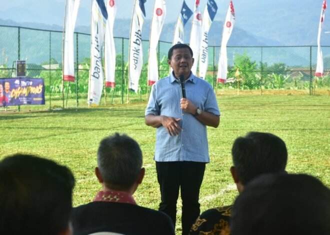 Peresmian Mini Soccer PPS, Dony Ahmad Munir Gaungkan Semangat Sehat dan Soliditas ASN