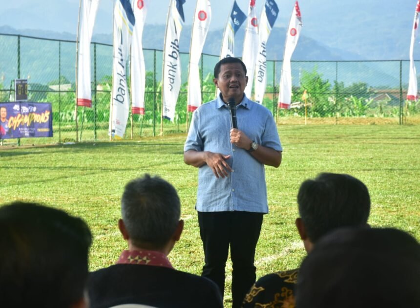 Peresmian Mini Soccer PPS, Dony Ahmad Munir Gaungkan Semangat Sehat dan Soliditas ASN