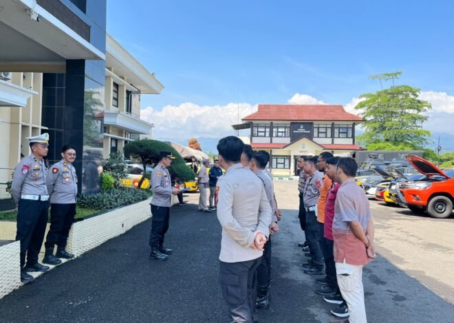 Polres Sumedang Laksanakan Pengecekan Hasil Perawatan Ranmor Dinas R4 Tahun 2026