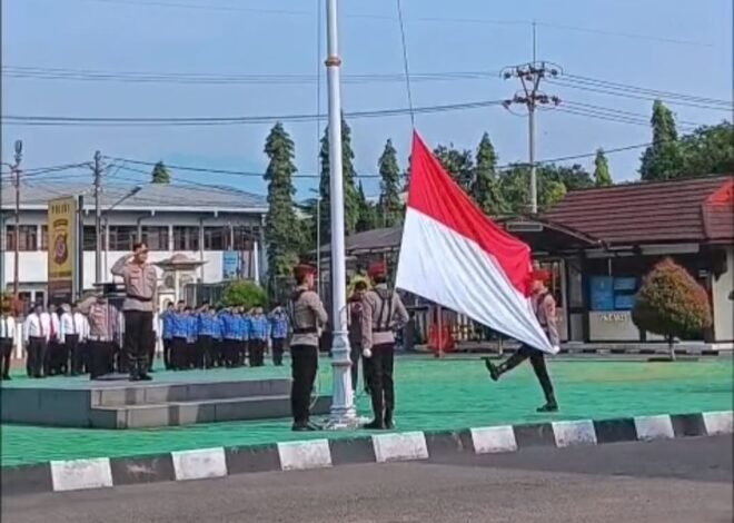 Polres Sumedang Gelar Upacara Hari Kesadaran Nasional, Waka Polres Tekankan Disiplin dan Pelayanan Prima