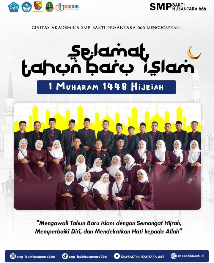 Kepala SMP Bakti Nusantara 666 Ajak Jadikan Tahun Baru Islam sebagai Momentum Hijrah dan Peningkatan Karakter Pelajar