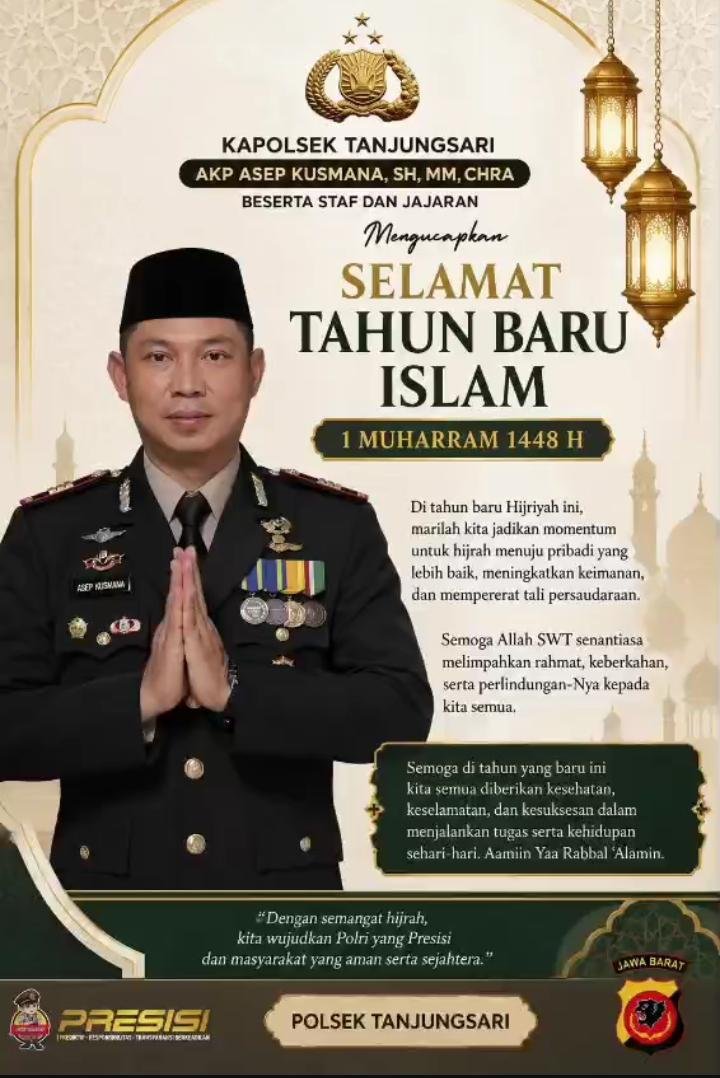 Kapolsek Tanjungsari AKP Asep Kusmana Ajak Masyarakat Jadikan Tahun Baru Islam Momentum Hijrah Menuju Kebaikan
