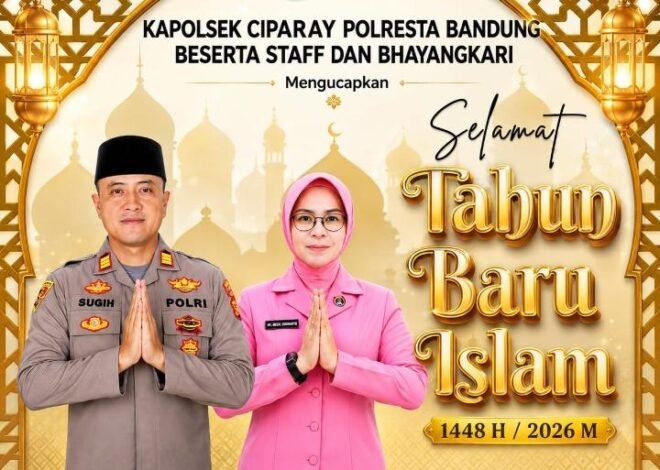 Kapolsek Ciparay Polresta Bandung Beserta Staff Dan Bhayangkari Ucapkan Selamat Tahun Baru Islam 1448 H