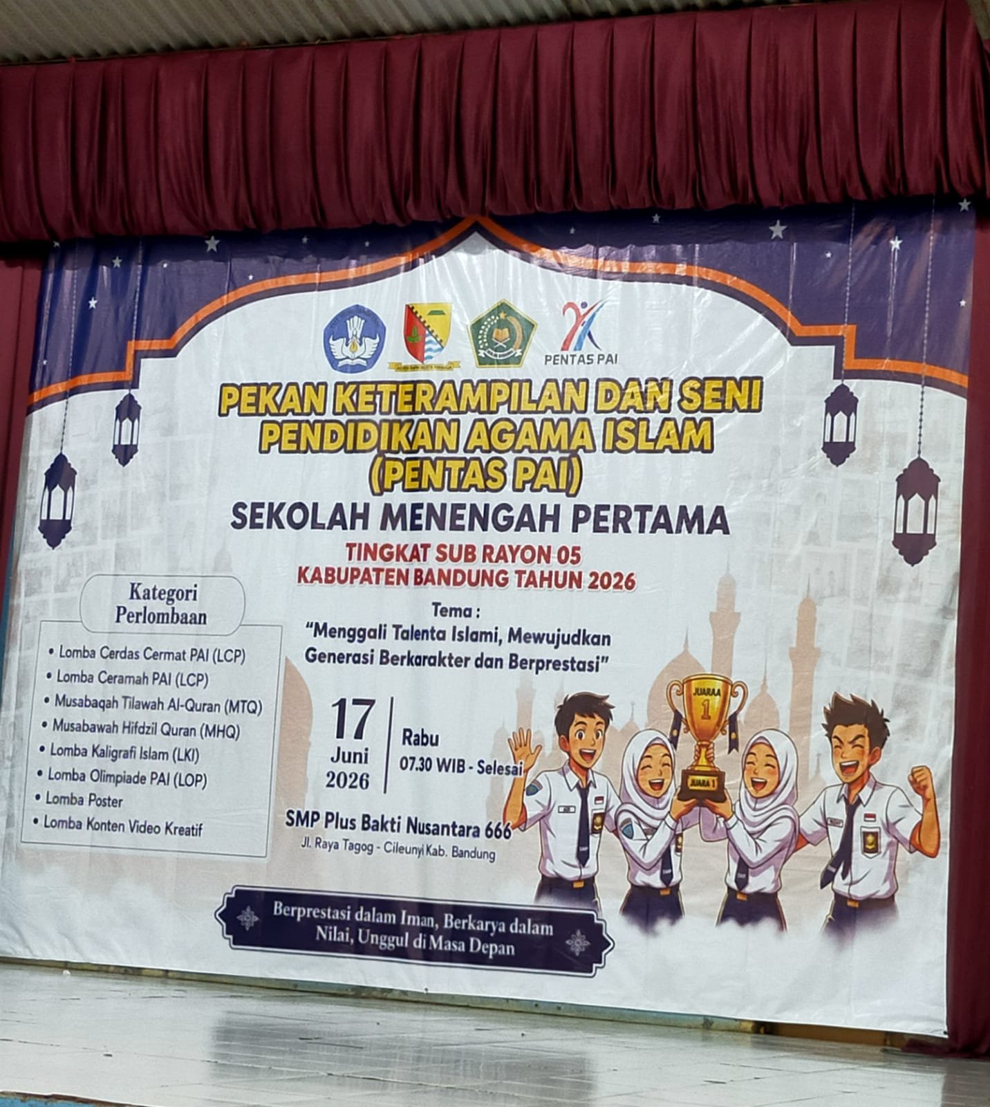 Pentas PAI Sub Rayon 05 Kabupaten Bandung 2026 Jadi Ajang Mencetak Generasi Islami yang Berkarakter dan Berprestasi