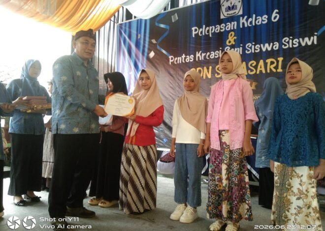 Pelepasan 60 Siswa Kelas VI SDN Sukasari Tahun Ajaran 2025/2026 Berlangsung Meriah dan Penuh Haru
