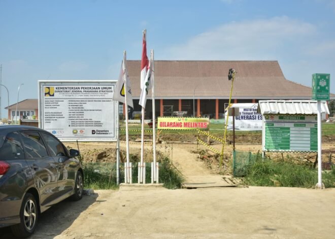 Kepastian tersebut disampaikan Bupati Sumedang H. Dony Ahmad Munir saat meninjau langsung lokasi pembangunan